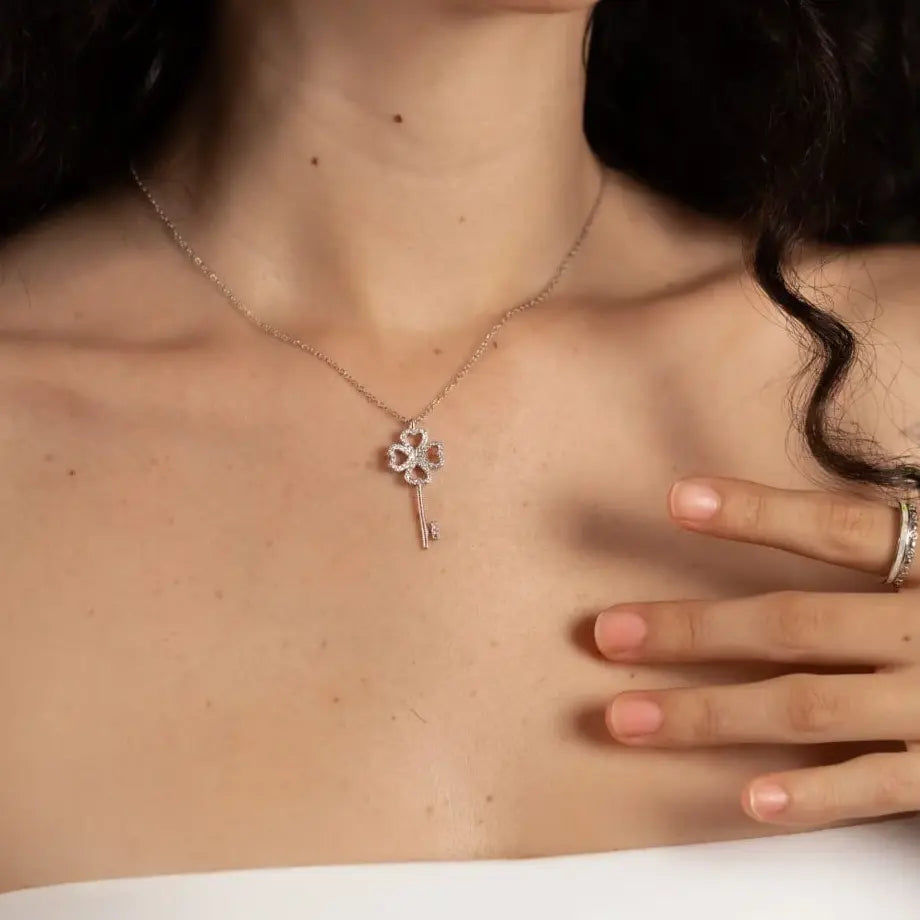 Collar Llave De Corazon