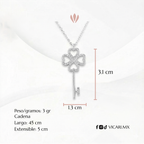 Collar Llave De Corazon